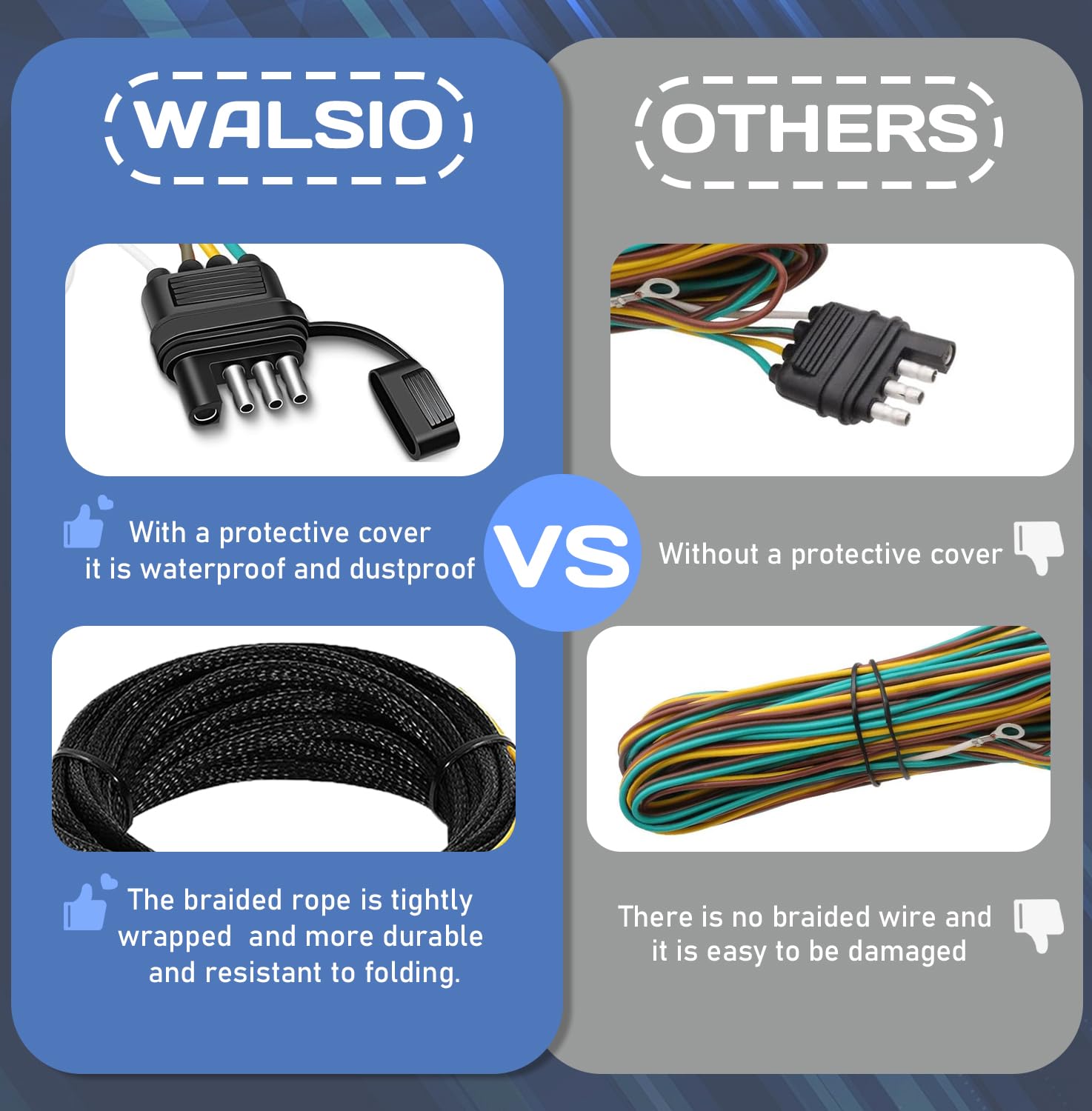 26ft 4 pin trailer wiring harness kit — view 8