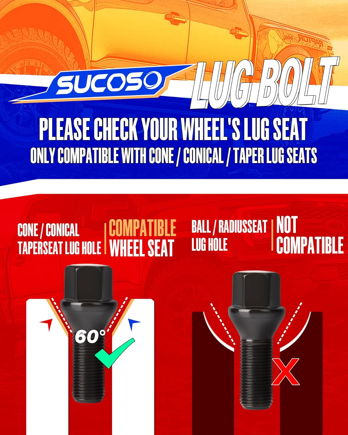 14x1.25 BMW lug bolts black 20 pack — view 7