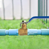 1/2 inch PEX brass shut off ball valve 2 pack — view 8