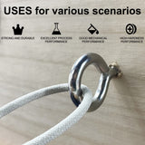 M6 stainless steel screw eye hooks 6 pack — view 7