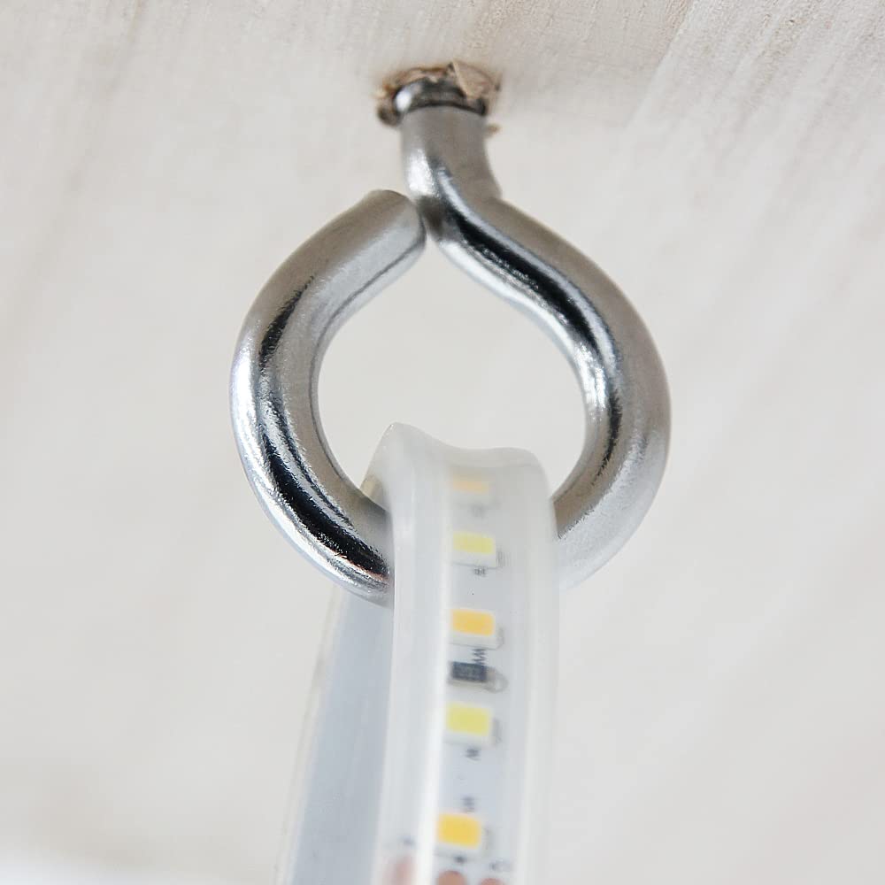 M6 stainless steel screw eye hooks 6 pack — view 8