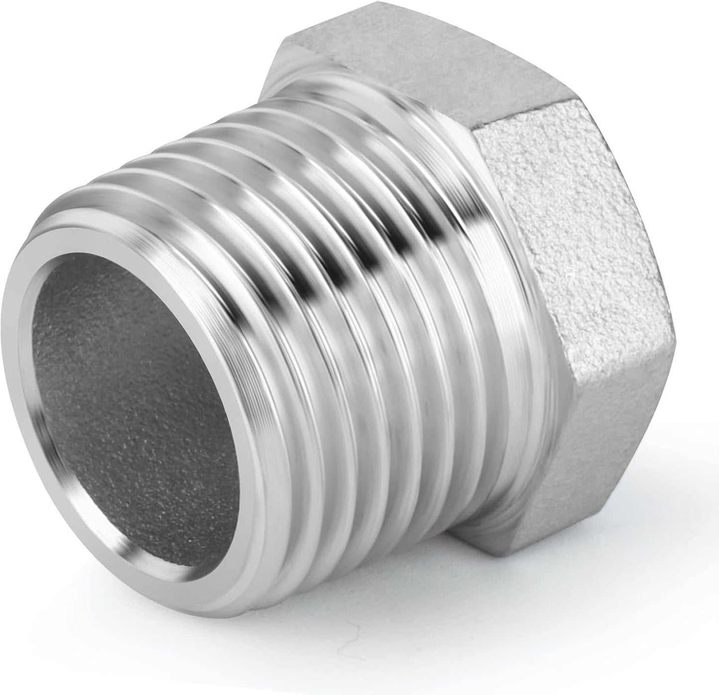 Stainless steel reducer hex bushing 10 pack — view 3