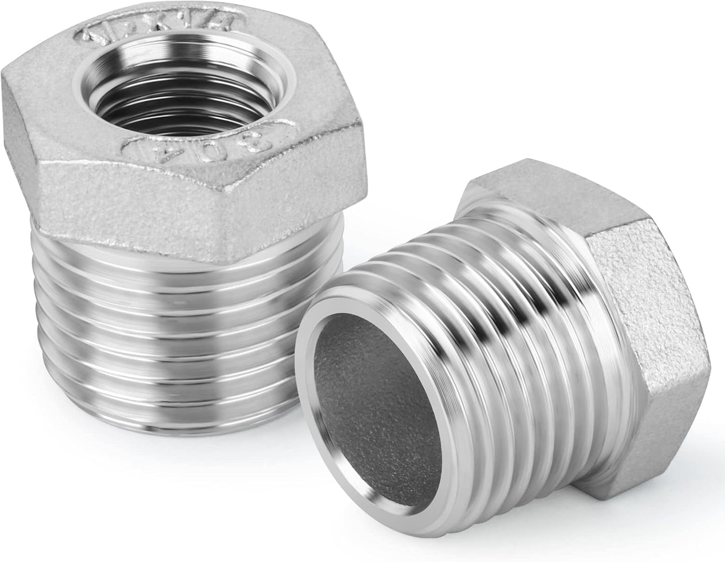 Stainless steel reducer hex bushing 10 pack — view 8