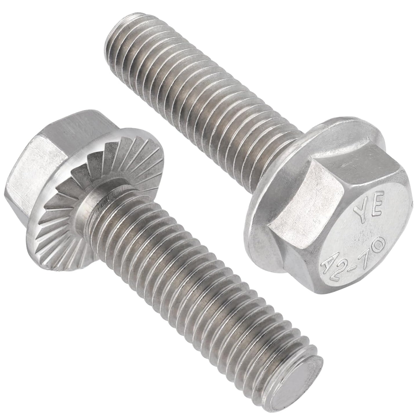 M8 flanged hex head bolts 23 pack — view 2