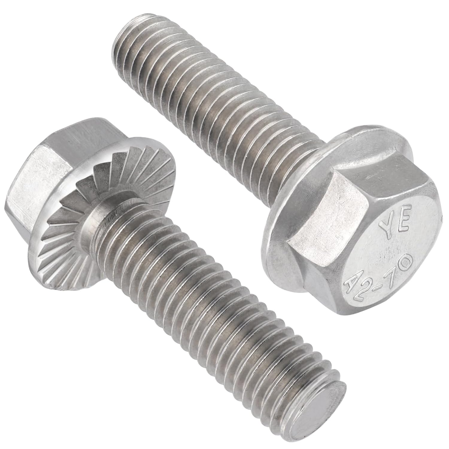 M8 flanged hex head bolts 23 pack — view 2