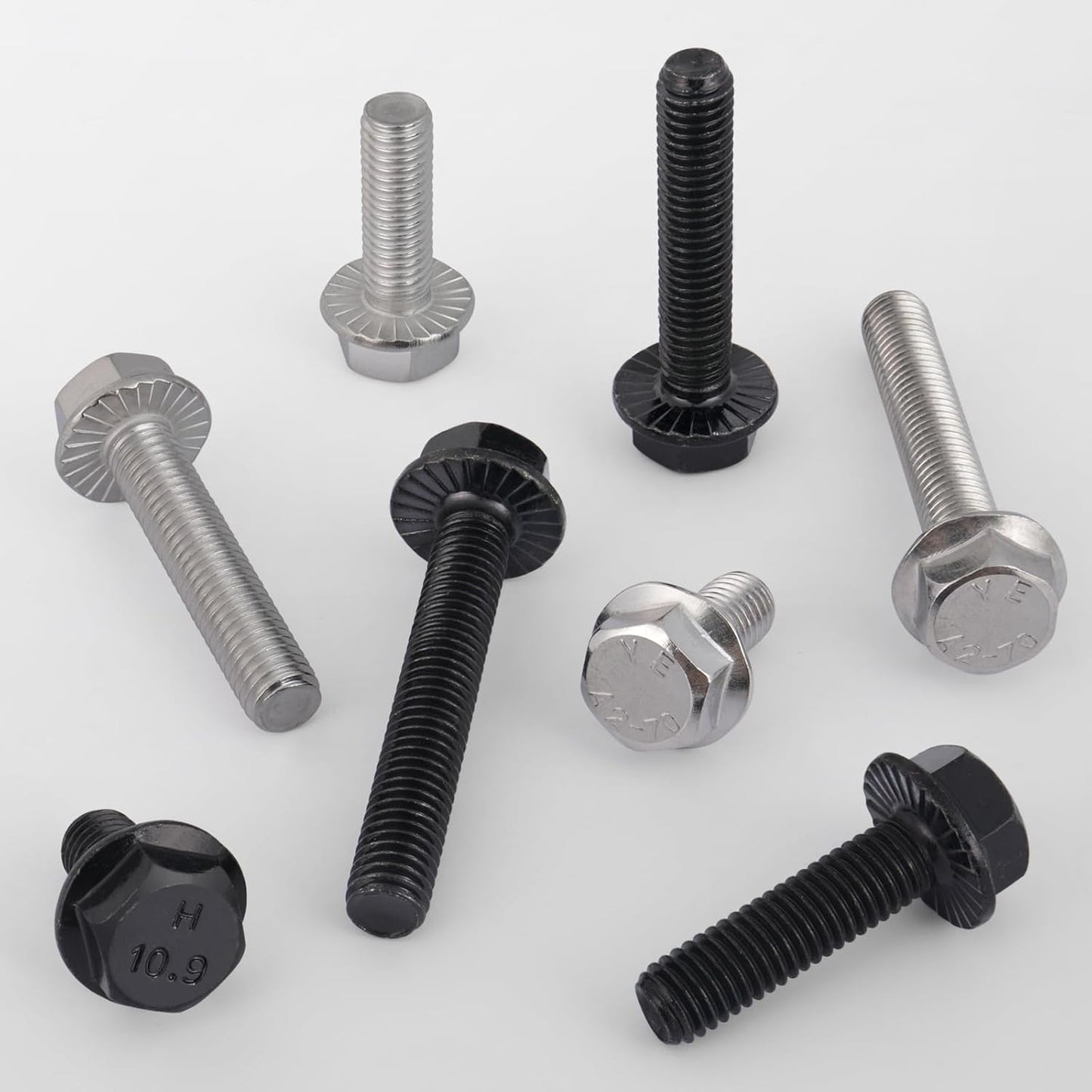 M8 flanged hex head bolts 23 pack — view 6