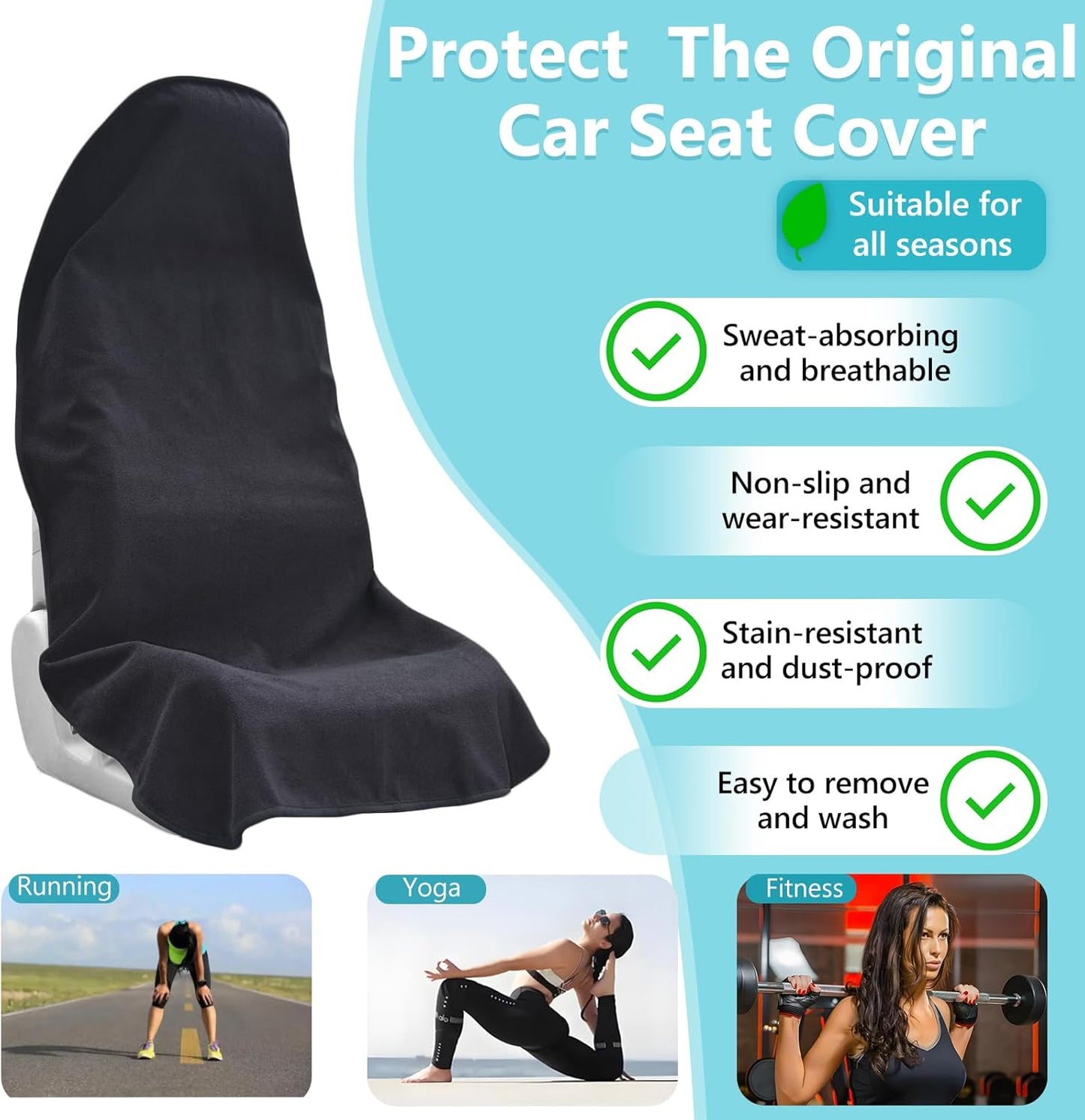 Universal front car seat covers — view 3