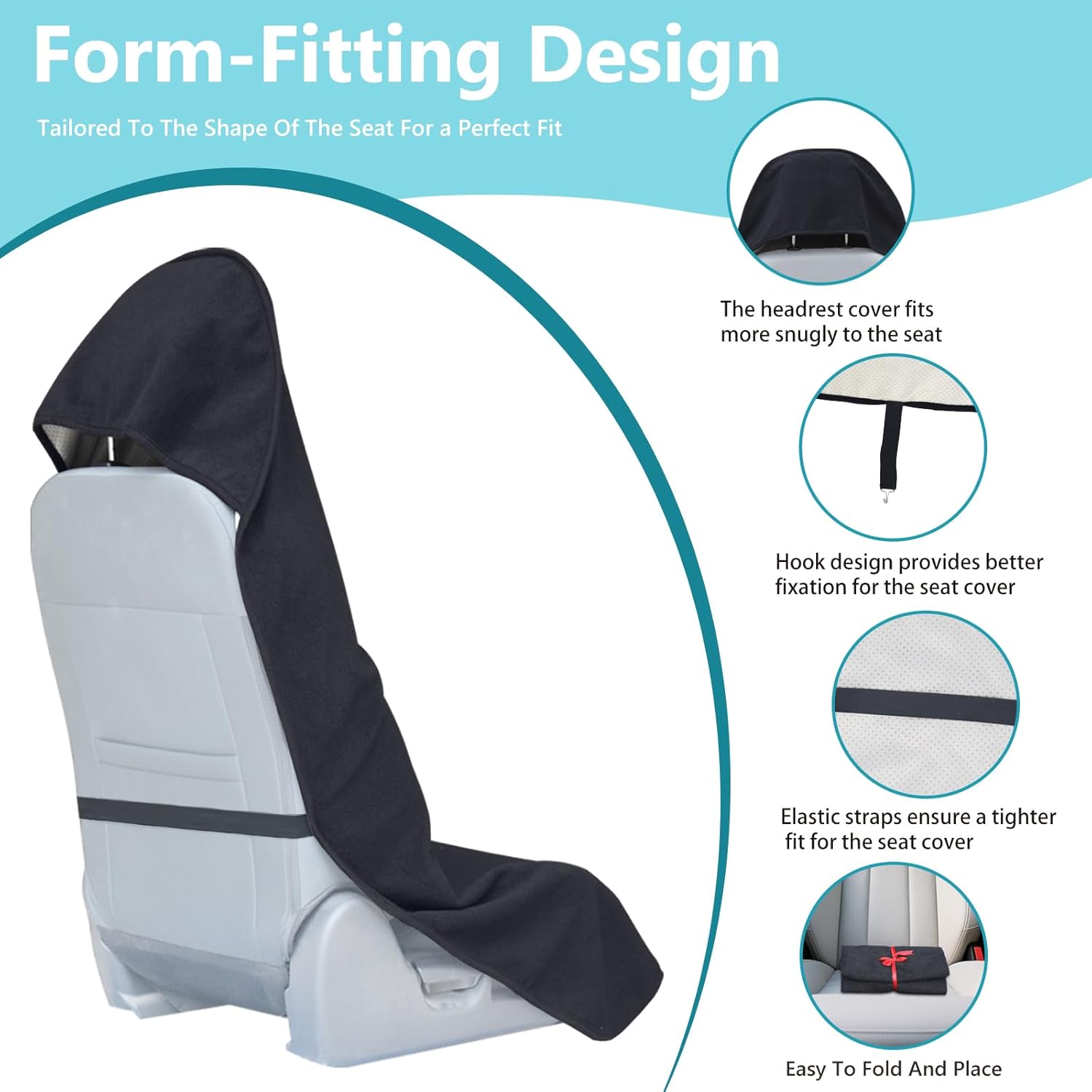 Universal front car seat covers — view 7