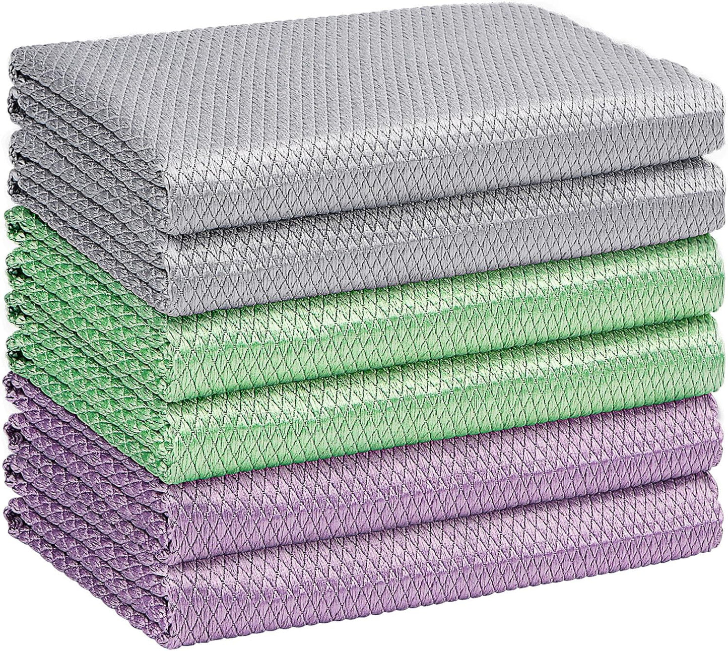Microfiber glass cleaning cloths 6 pack — view 2