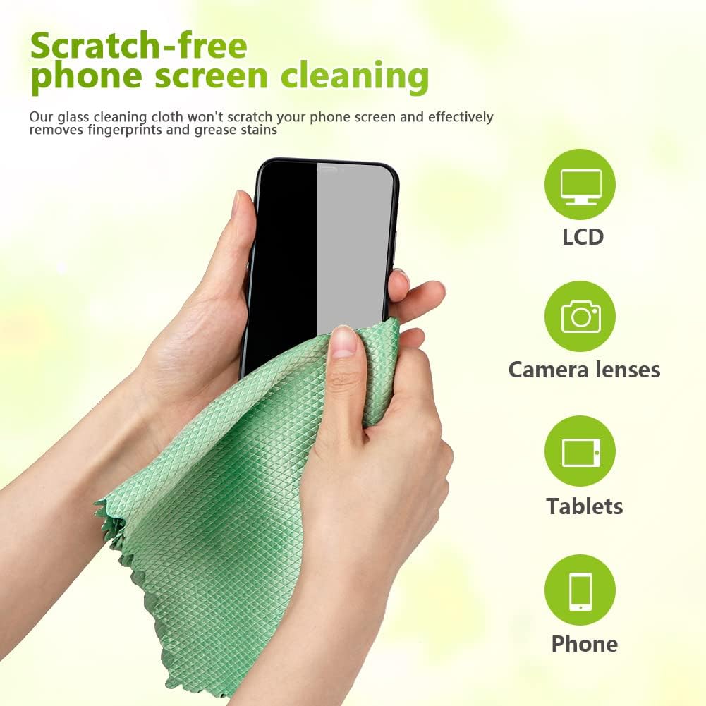 Microfiber glass cleaning cloths 6 pack — view 6