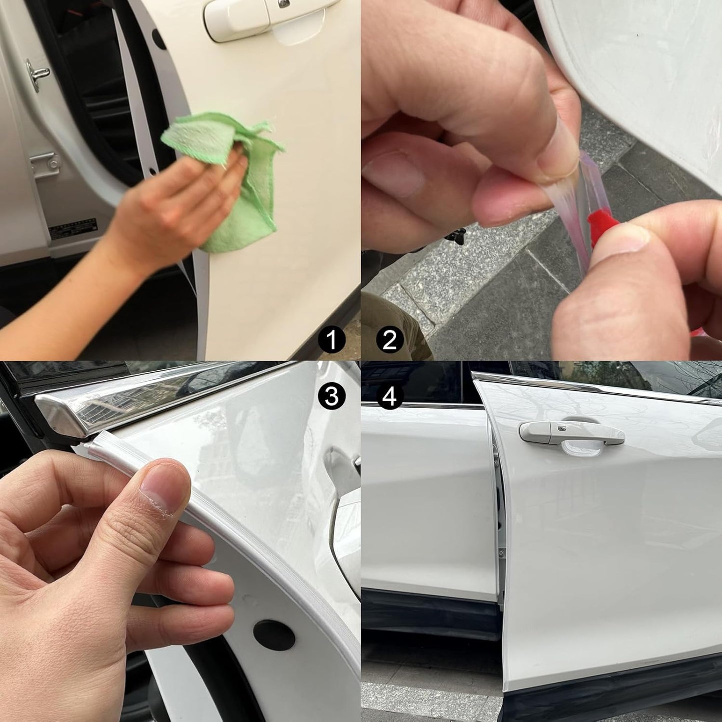 Clear car door edge guard 10m — view 4