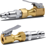 Brass lock-on tyre air chuck — view 2
