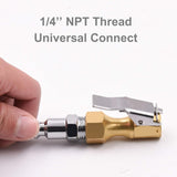 Brass lock-on tyre air chuck — view 3