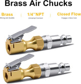Brass lock-on tyre air chuck — view 7