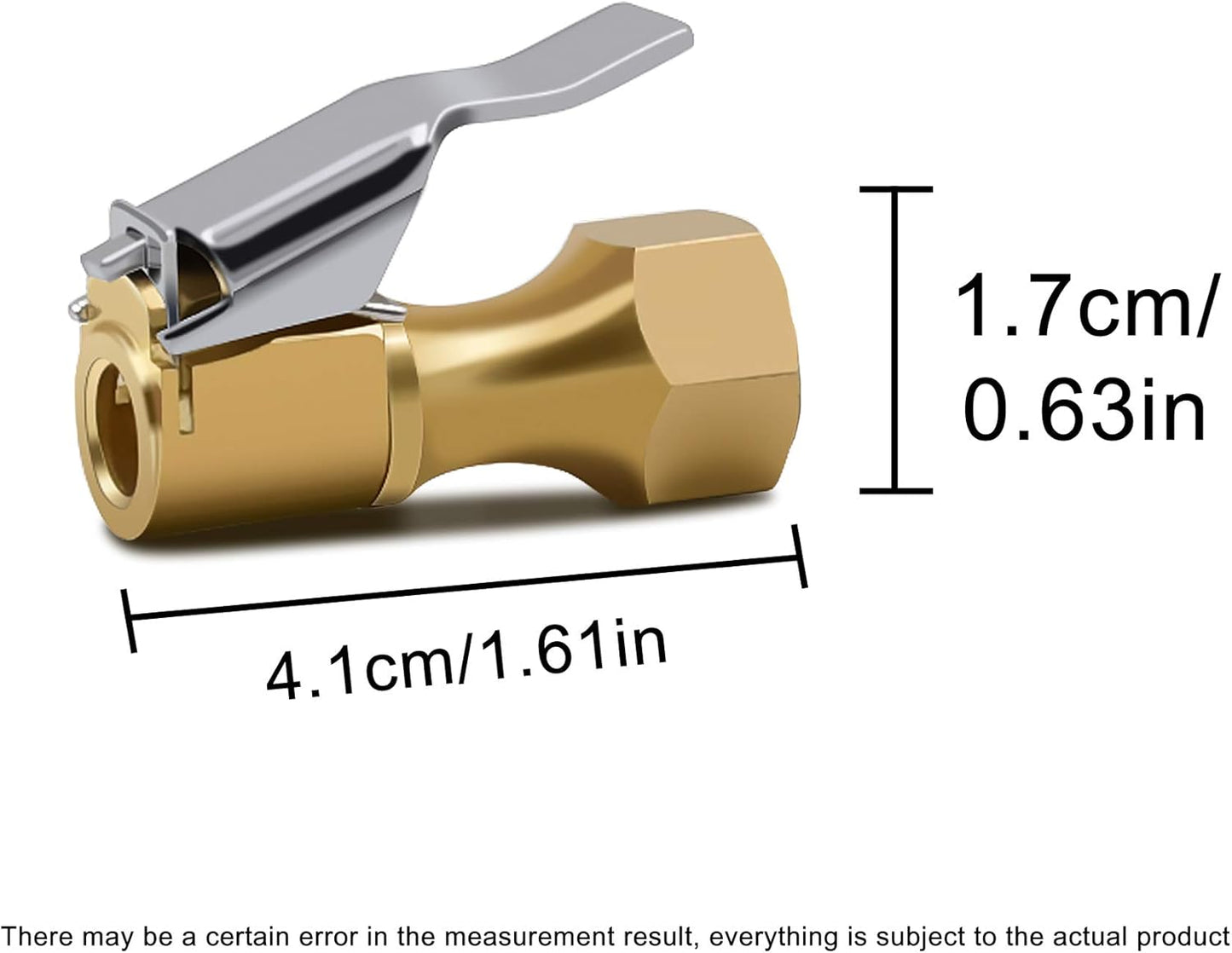Brass lock-on tyre air chuck — view 8