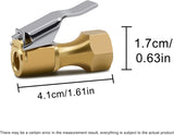 Brass lock-on tyre air chuck — view 8