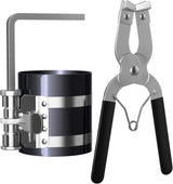 Adjustable piston ring compressor tool kit — view 4
