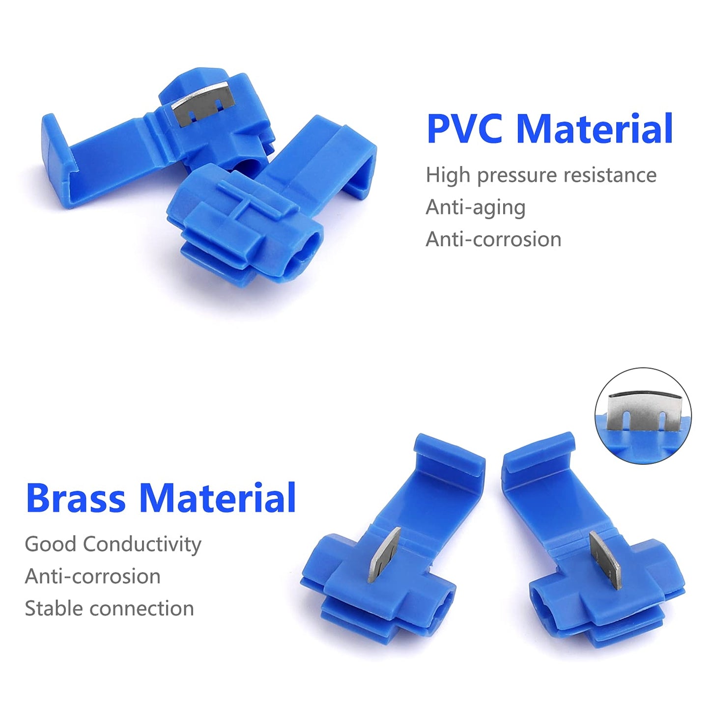 Quick splice wire connectors blue 150 pack — view 4