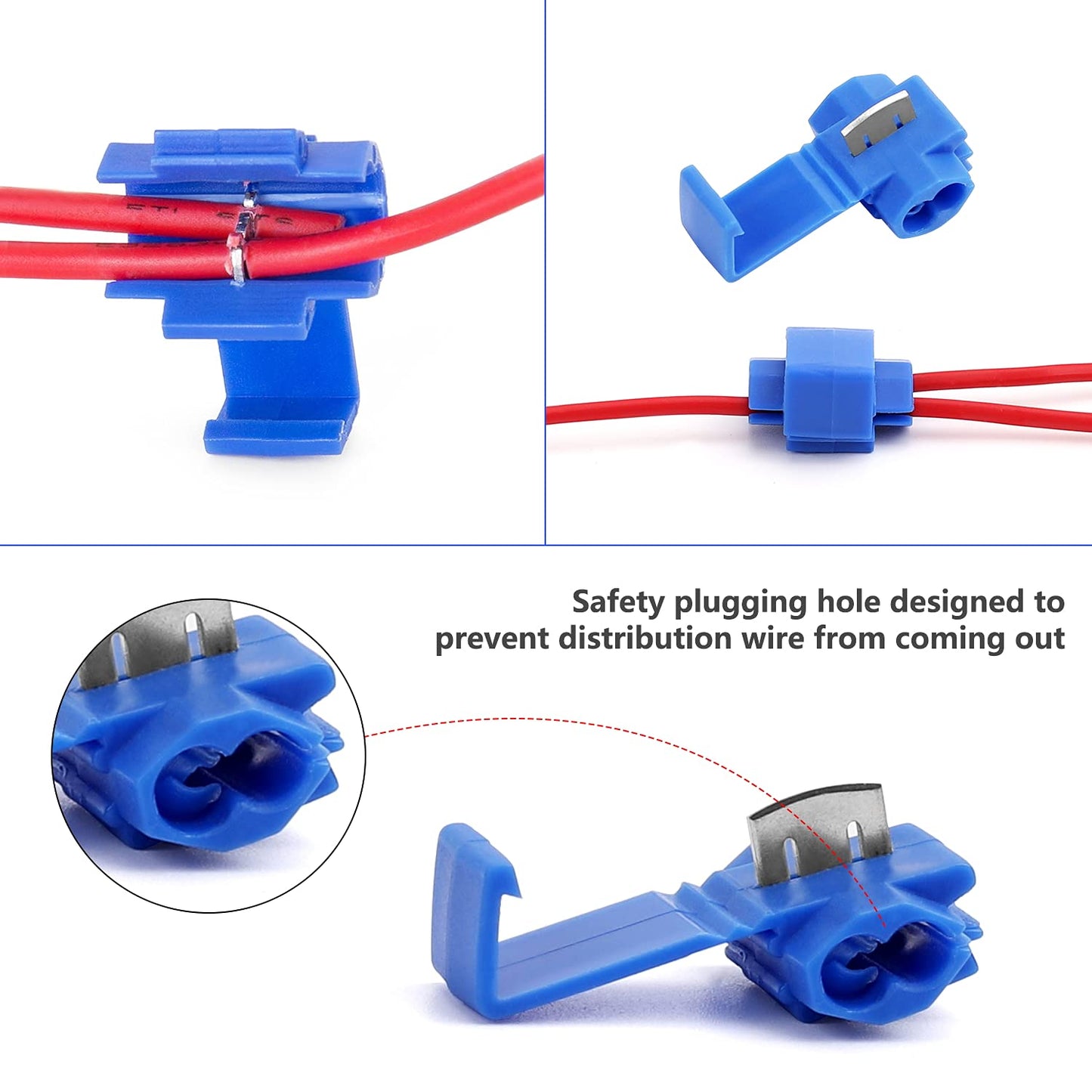 Quick splice wire connectors blue 150 pack — view 5
