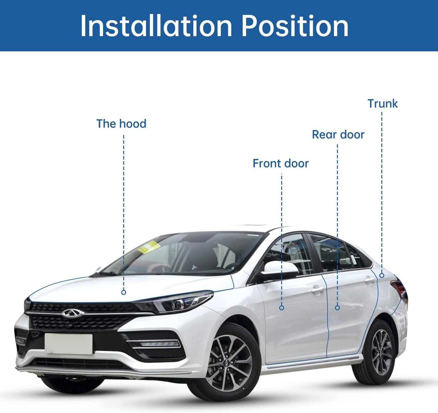 Car door edge guard 5m U-shape — view 5