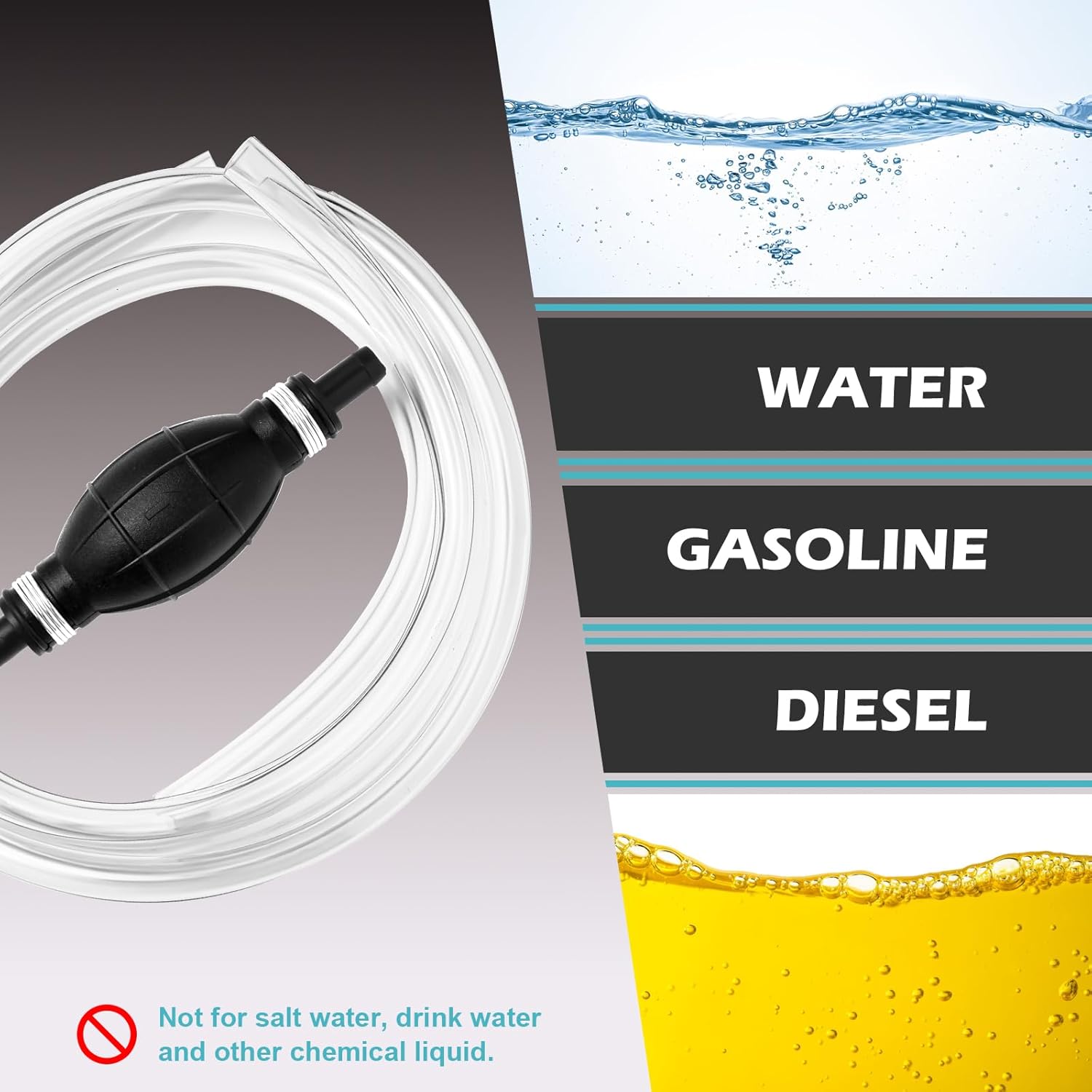 Manual gas siphon hose pump — view 8