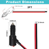 12V cigarette lighter male plug 15amp — view 3