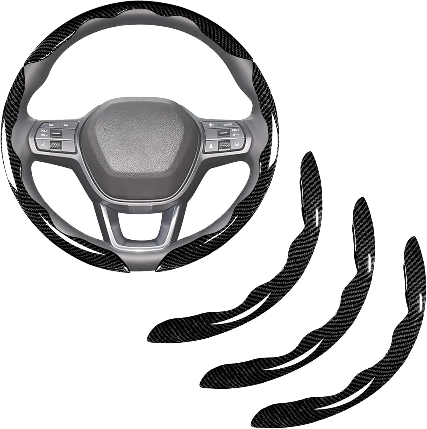 Carbon Fibre Steering Wheel Covers 3 — view 2