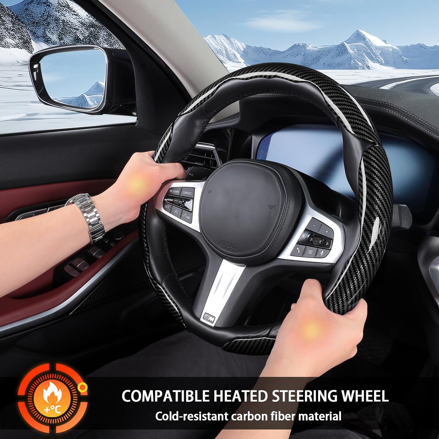 Carbon Fibre Steering Wheel Covers 3 — view 3