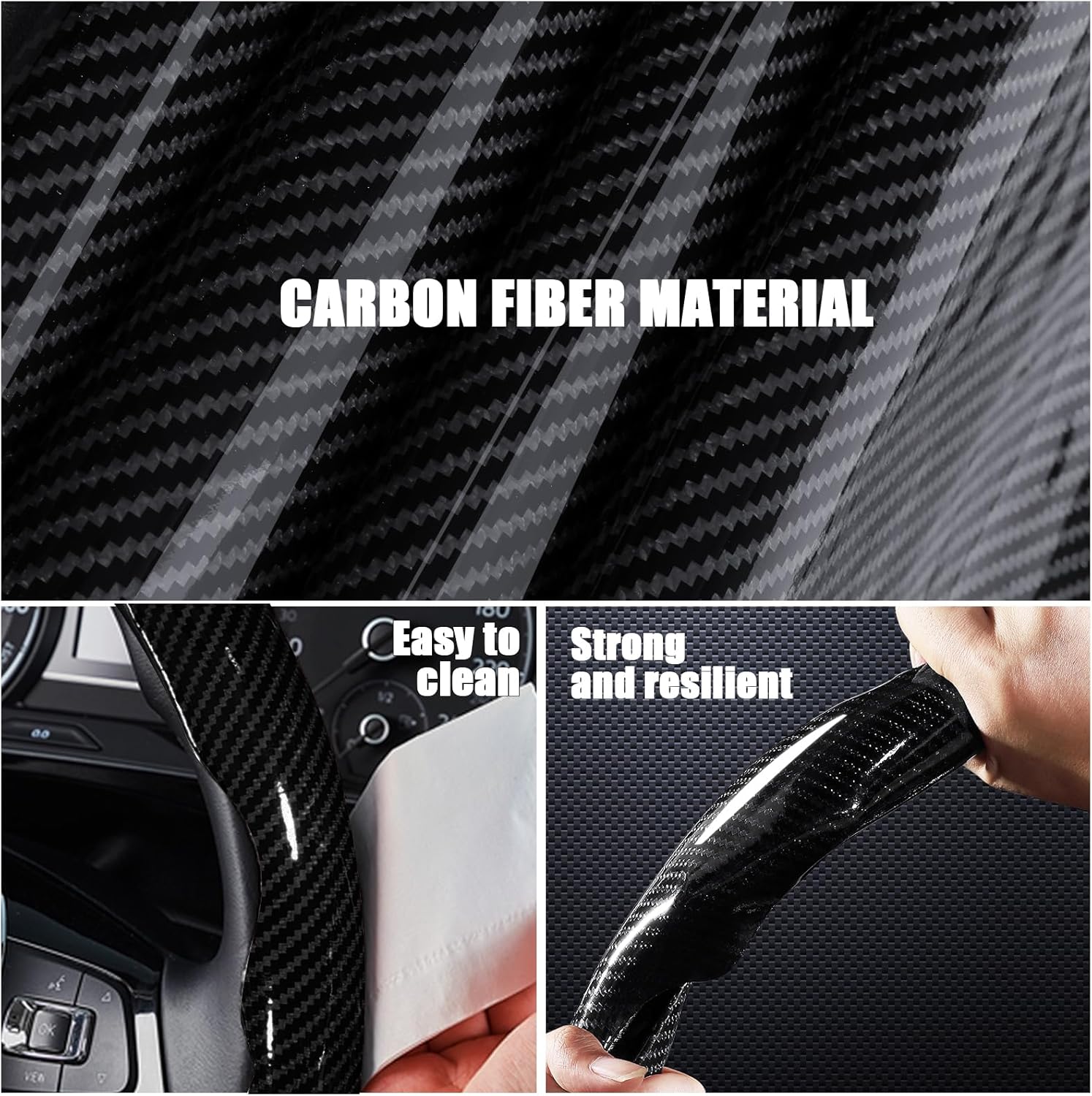 Carbon Fibre Steering Wheel Covers 3 — view 4