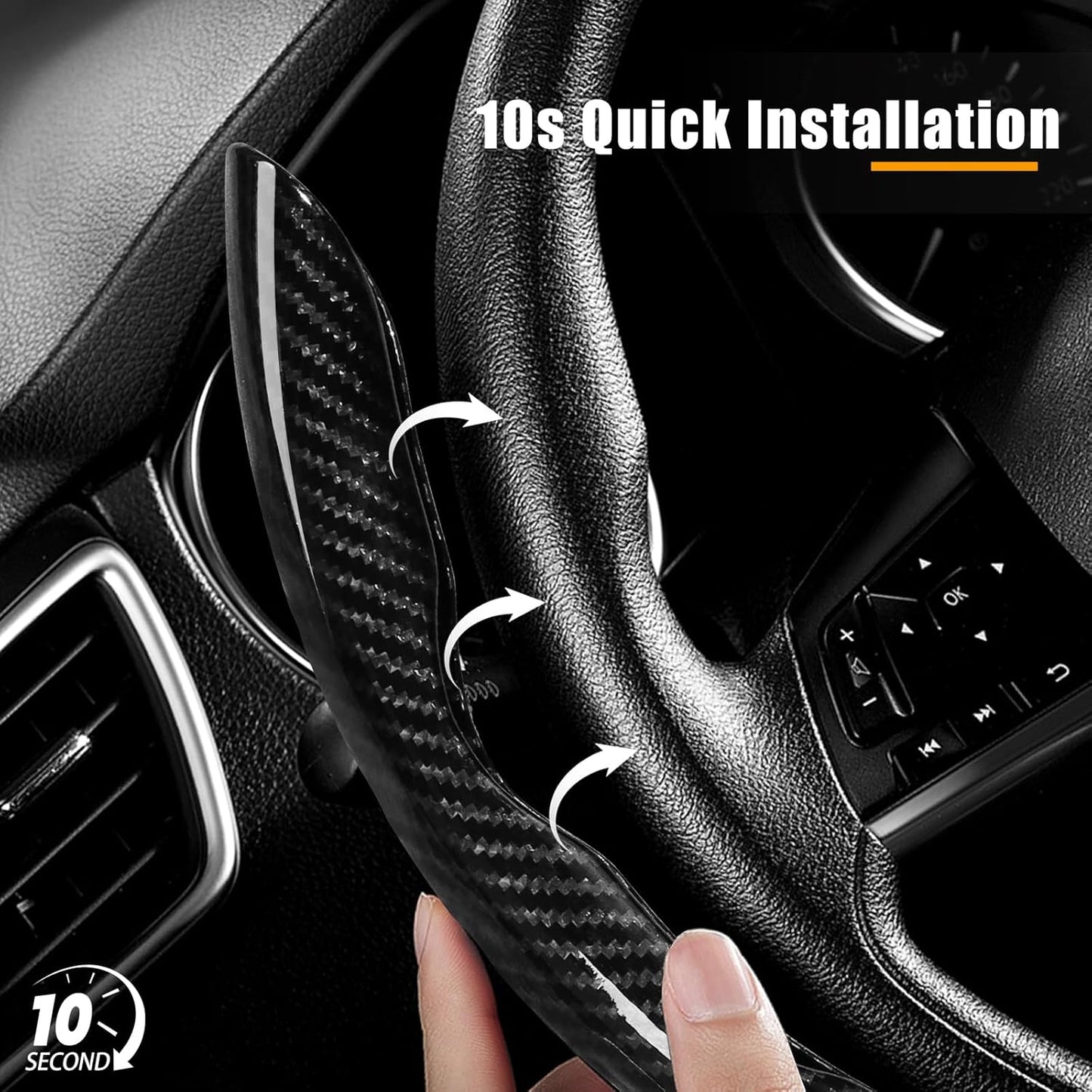 Carbon Fibre Steering Wheel Covers 3 — view 6