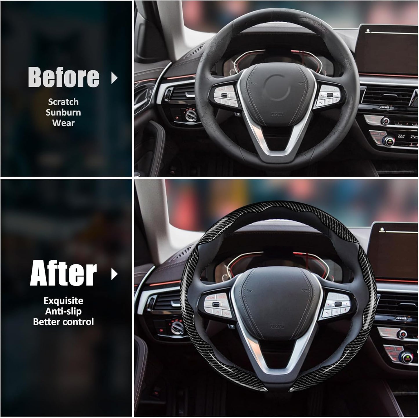 Carbon Fibre Steering Wheel Covers 3 — view 7