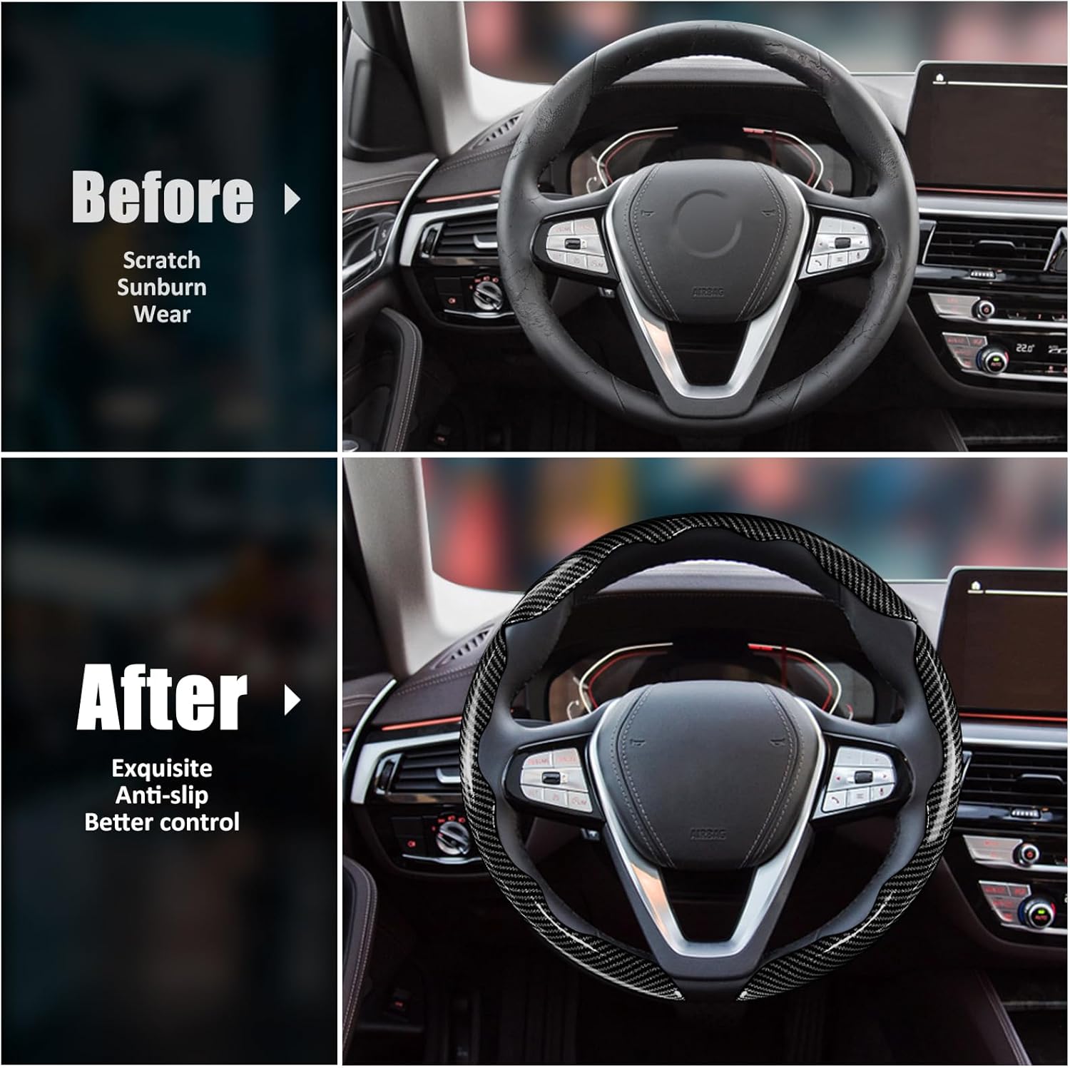 Carbon Fibre Steering Wheel Covers 3 — view 7