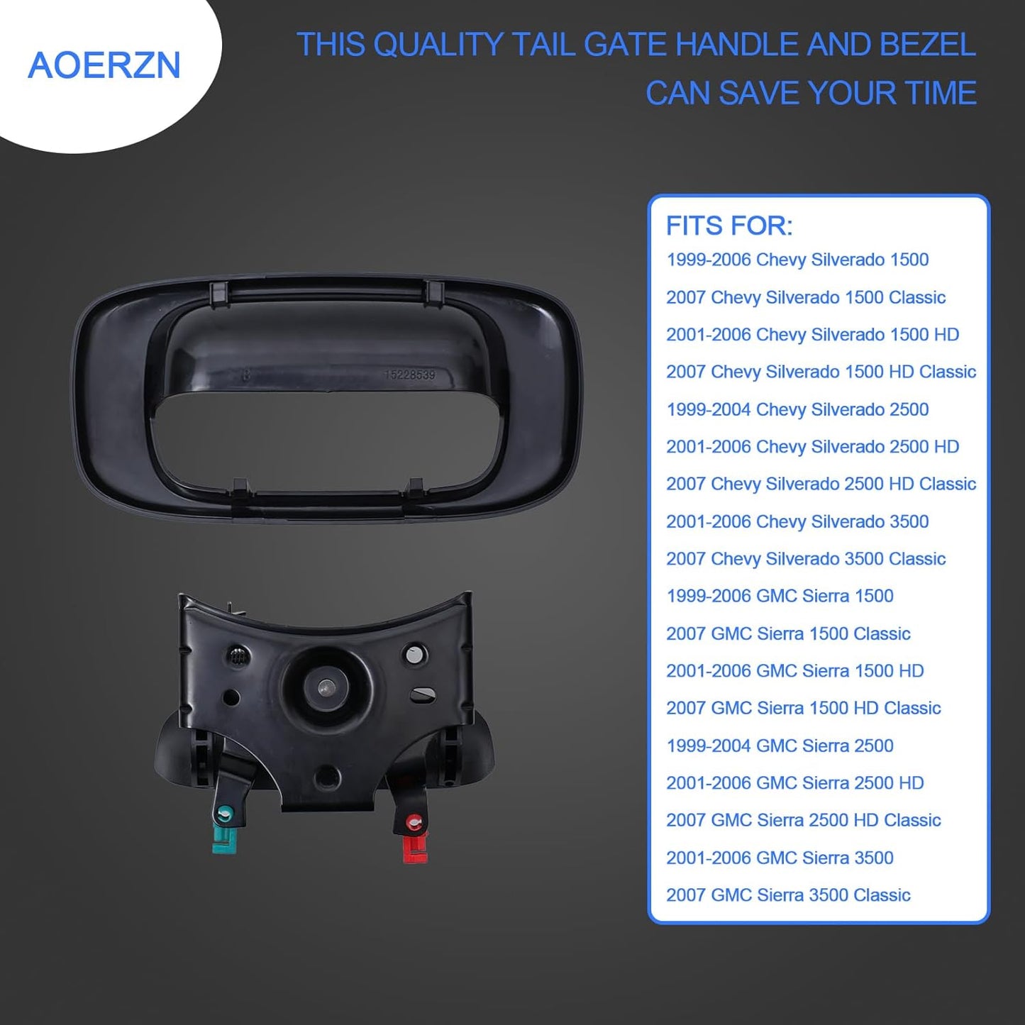 Premium Tailgate Handle Latch and Bezel — view 4