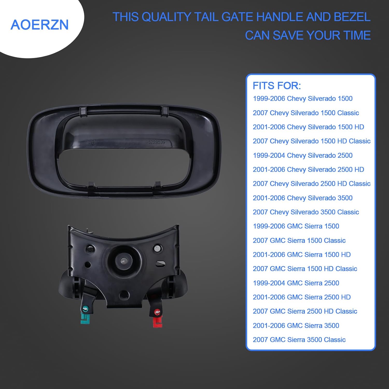 Premium Tailgate Handle Latch and Bezel — view 4