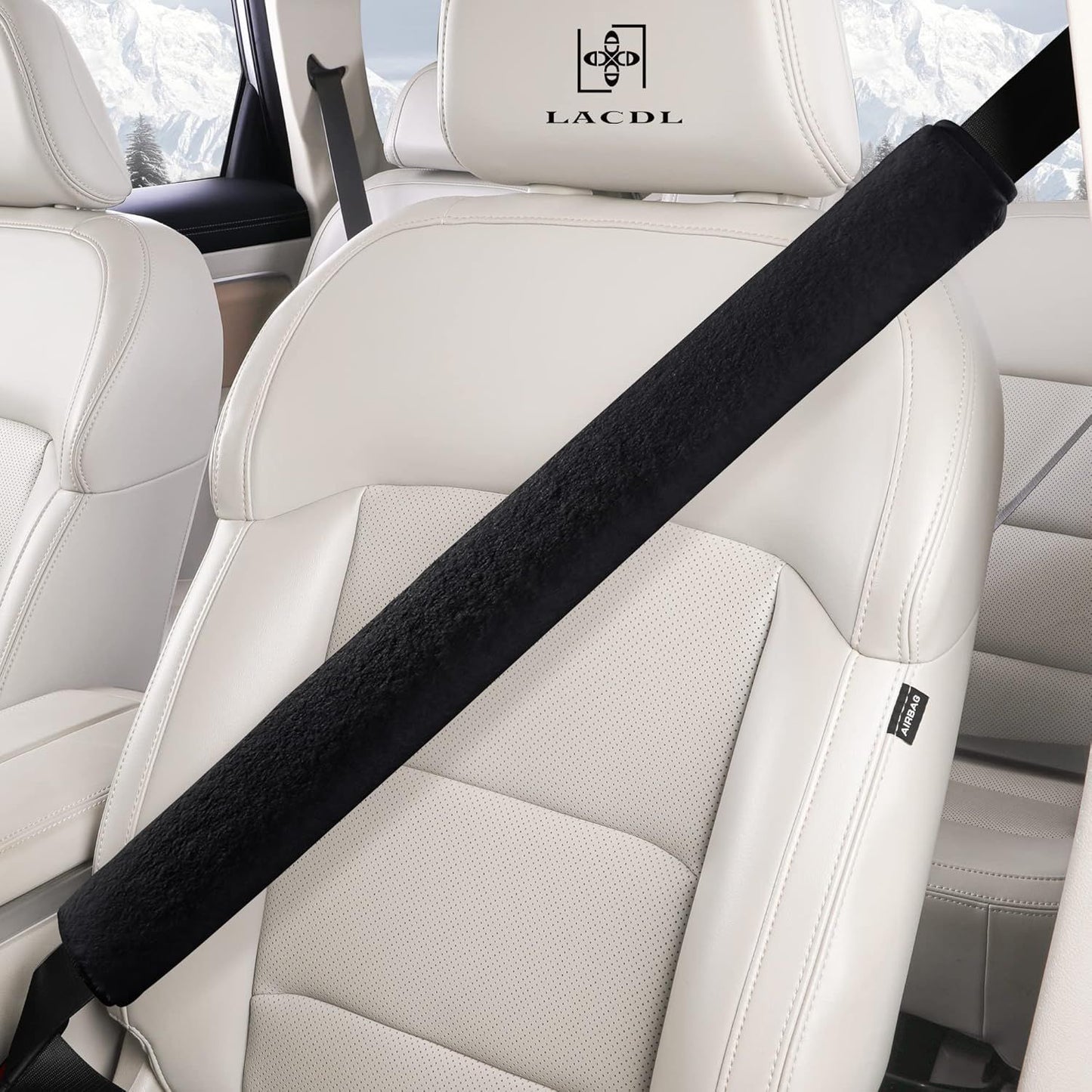 Extra Long Plush Seatbelt Shoulder Pad, — view 3