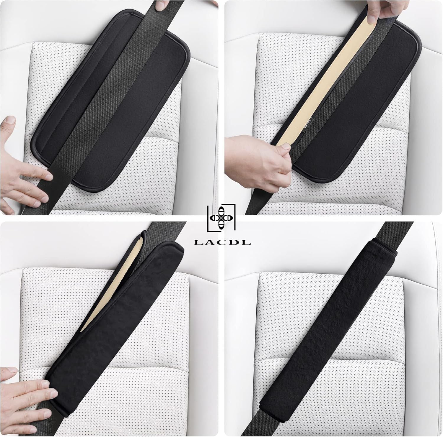 Extra Long Plush Seatbelt Shoulder Pad, — view 6