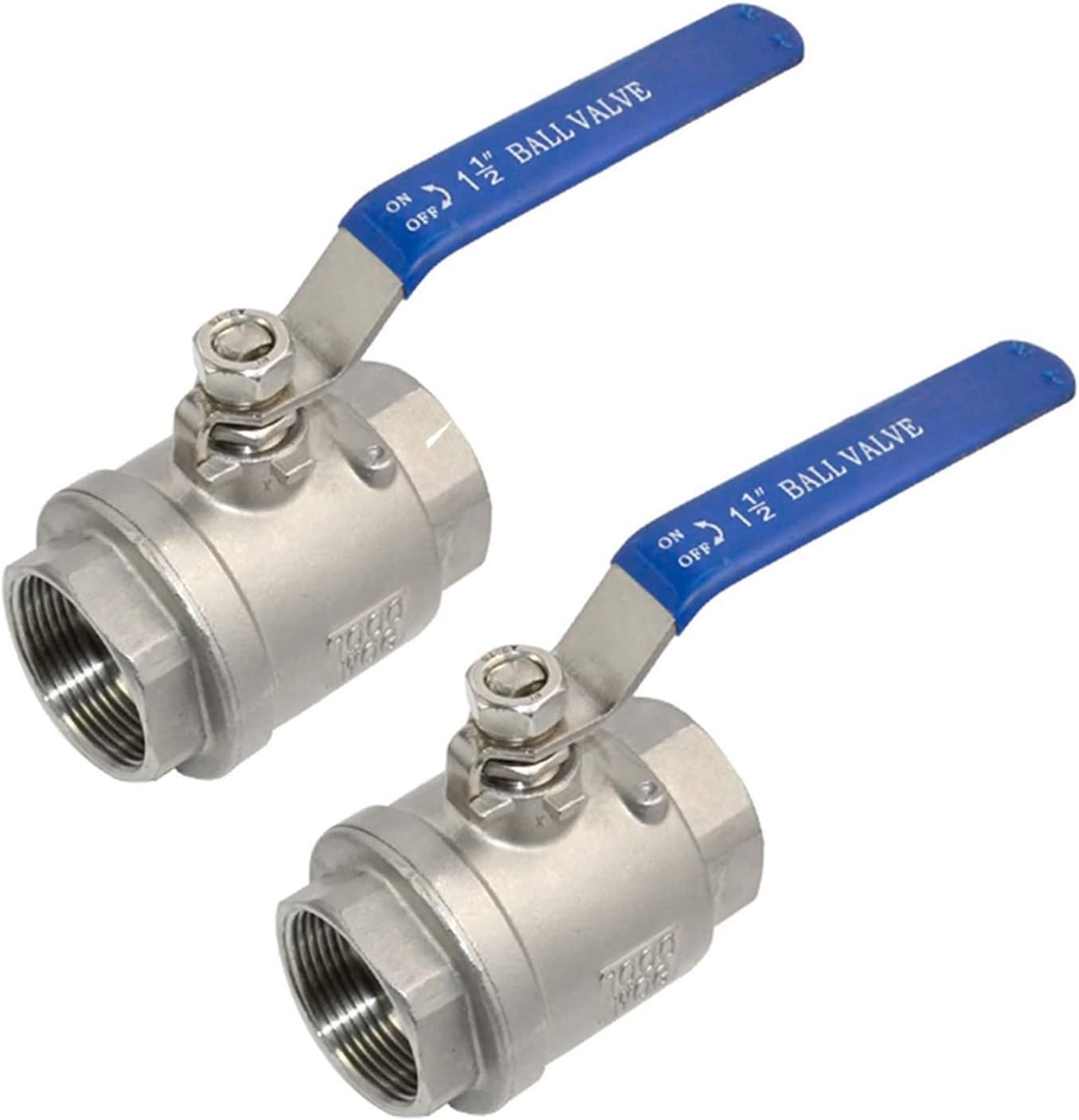 2Pcs 316 Stainless Steel 1.5 Full — view 2