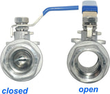 2Pcs 316 Stainless Steel 1.5 Full — view 6