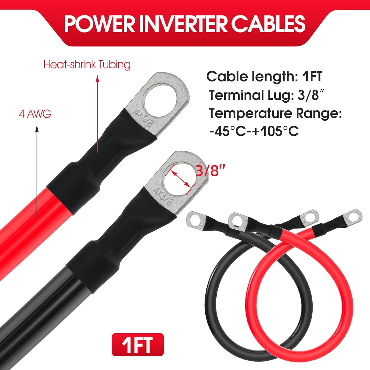 4 AWG Battery Cable 4AWG Gauge — view 3