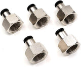 3/8 NPT push connect air fittings 5 pack — view 2