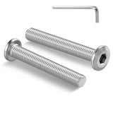M6 flat head socket cap screws 10 pack — view 2