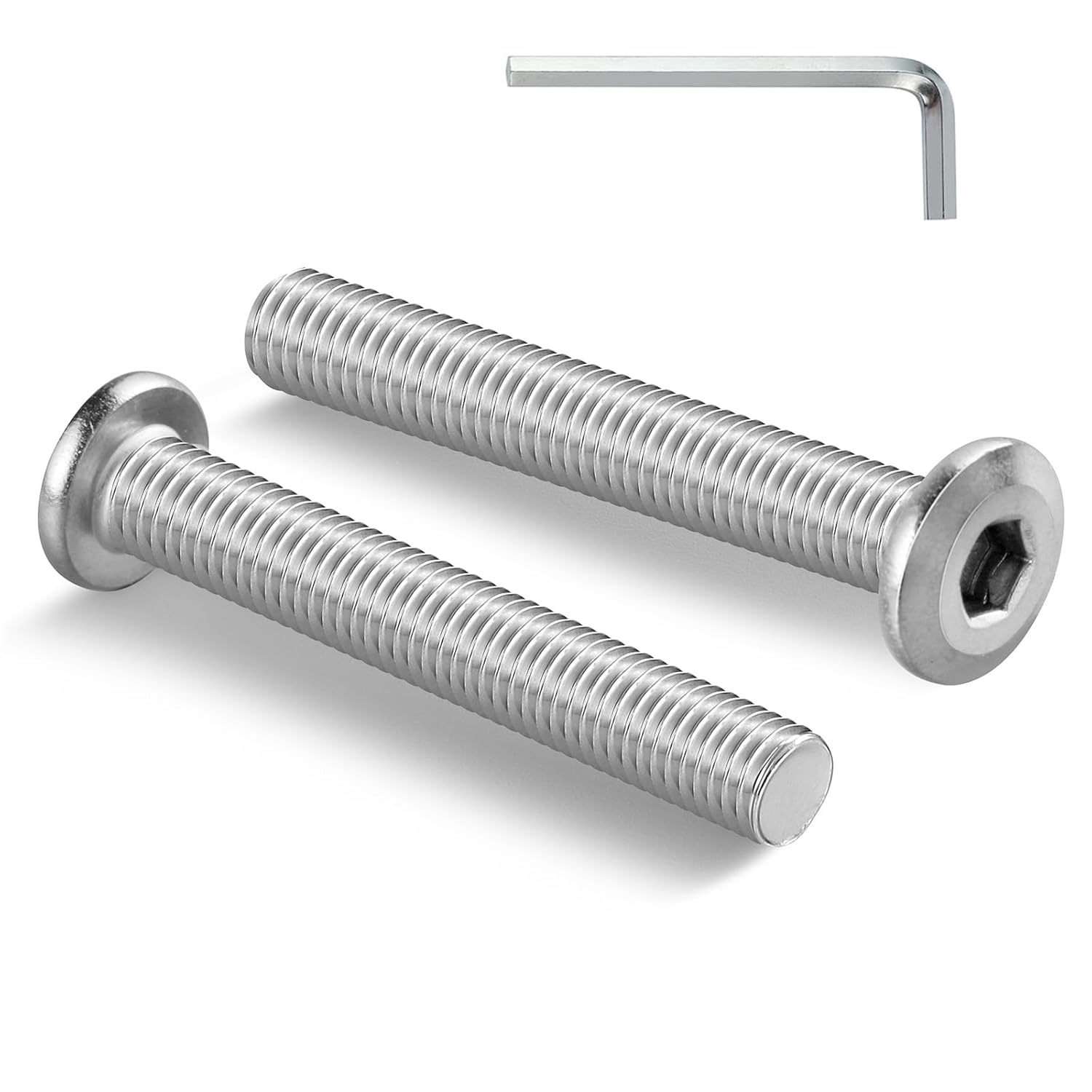 M6 flat head socket cap screws 10 pack — view 2