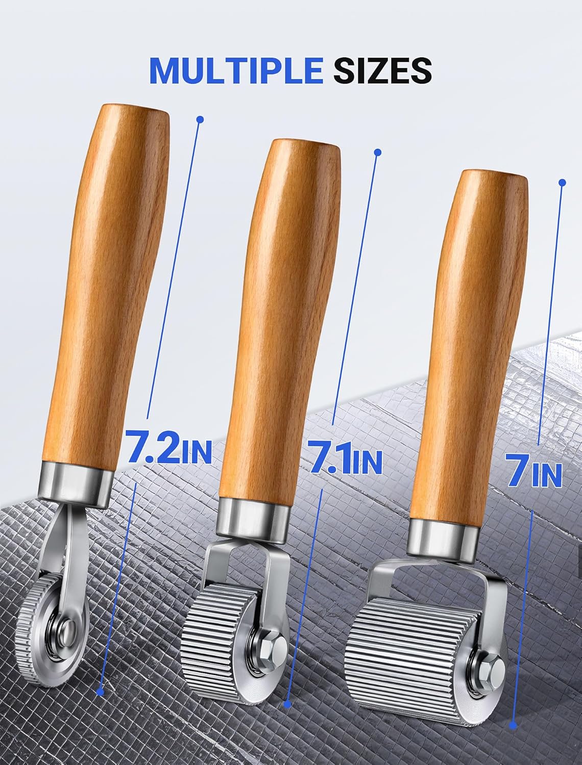 Car sound deadening roller tool 3 pcs — view 3