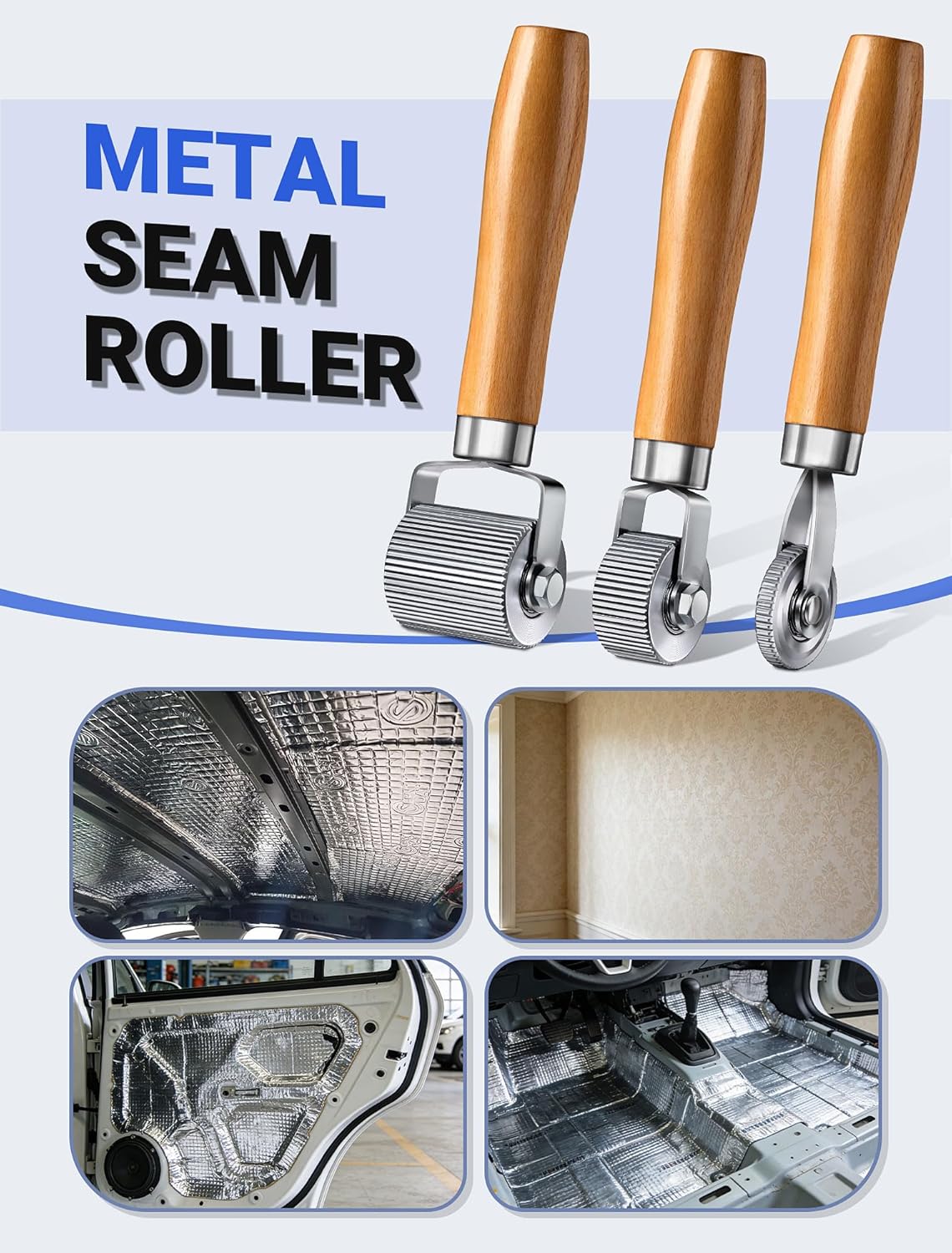Car sound deadening roller tool 3 pcs — view 8