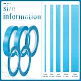 Automotive vinyl masking tape 5 rolls blue — view 3