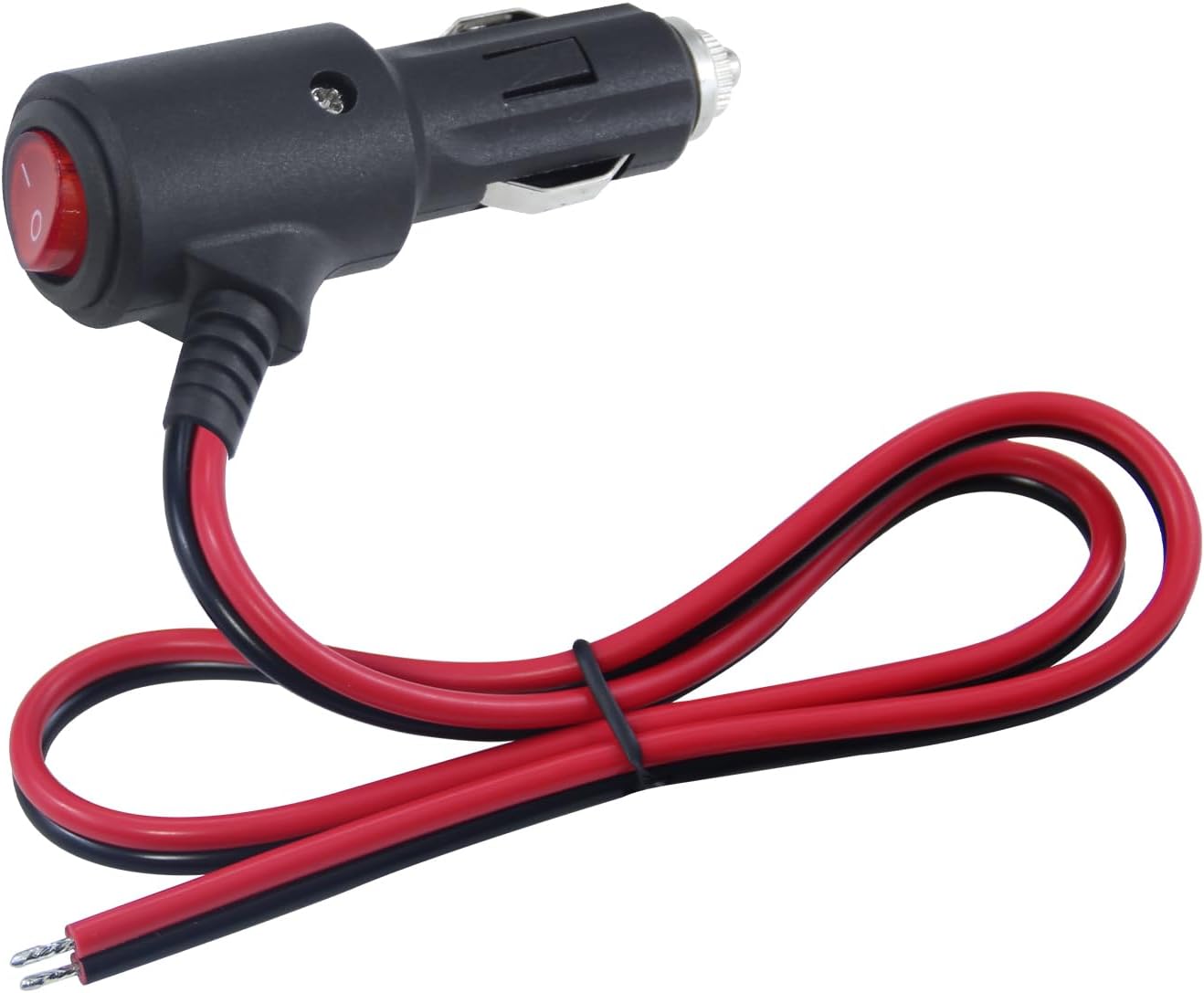 12V cigarette lighter male plug LED 15amp — view 2