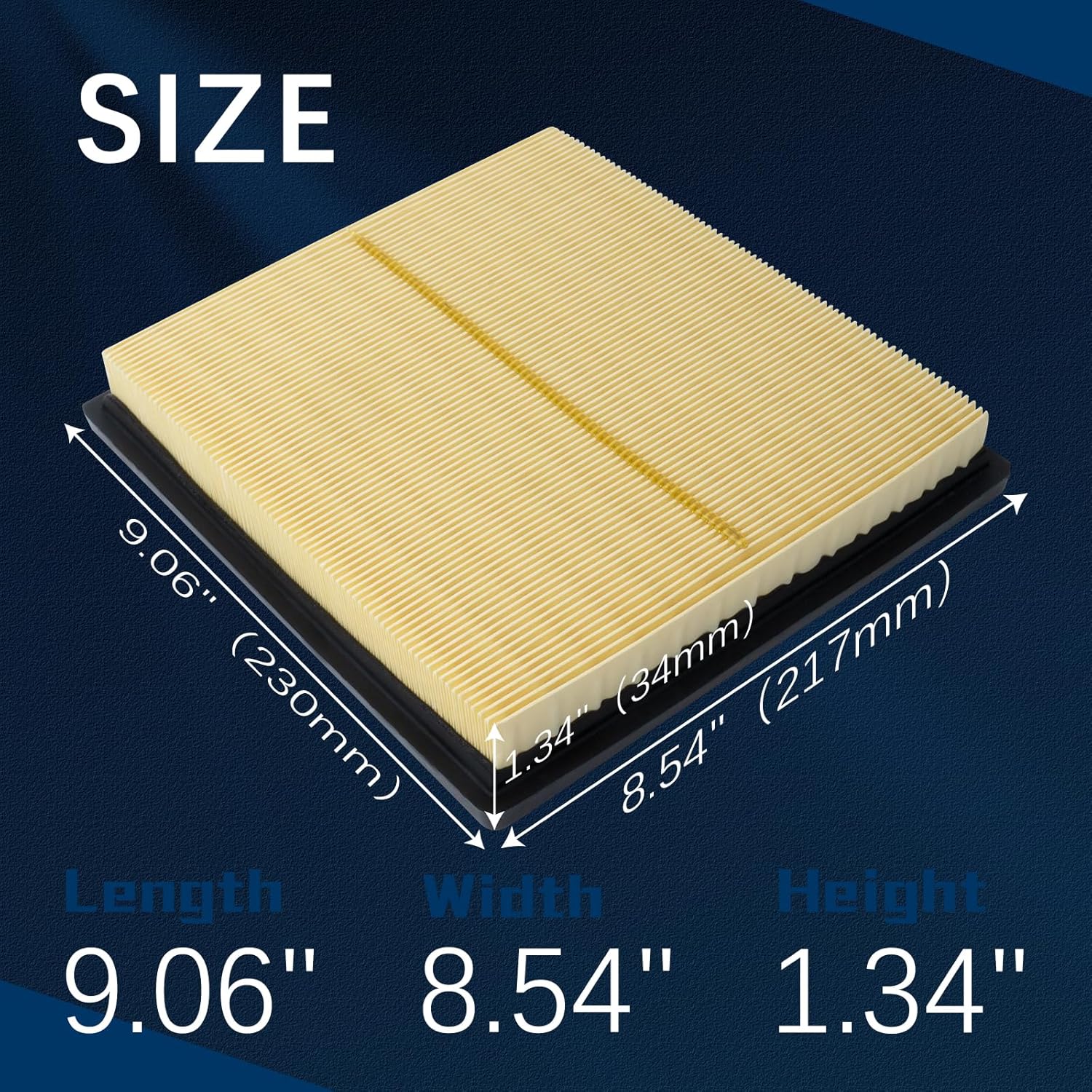 Subaru engine air filter 16546AA16A — view 4