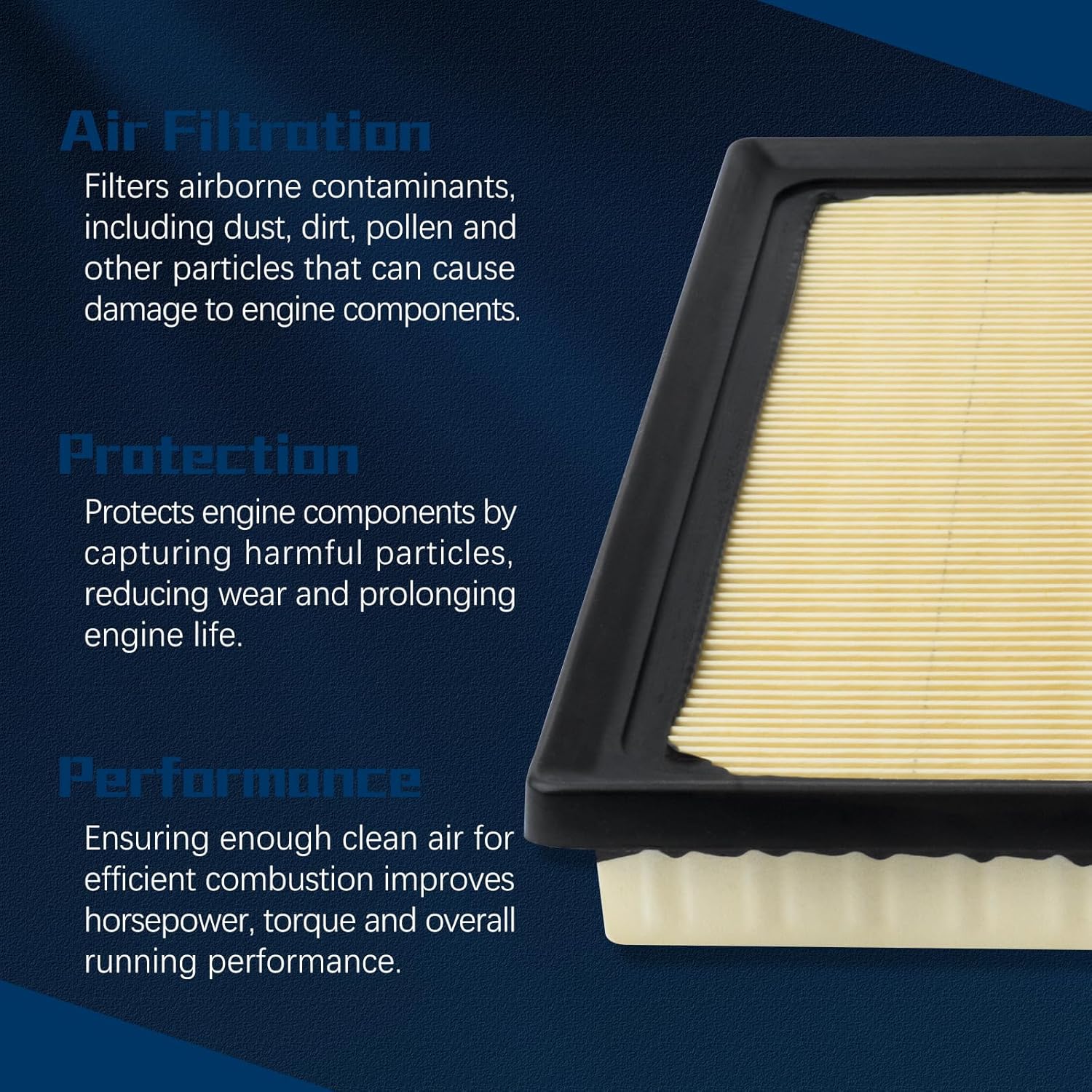 Subaru engine air filter 16546AA16A — view 6