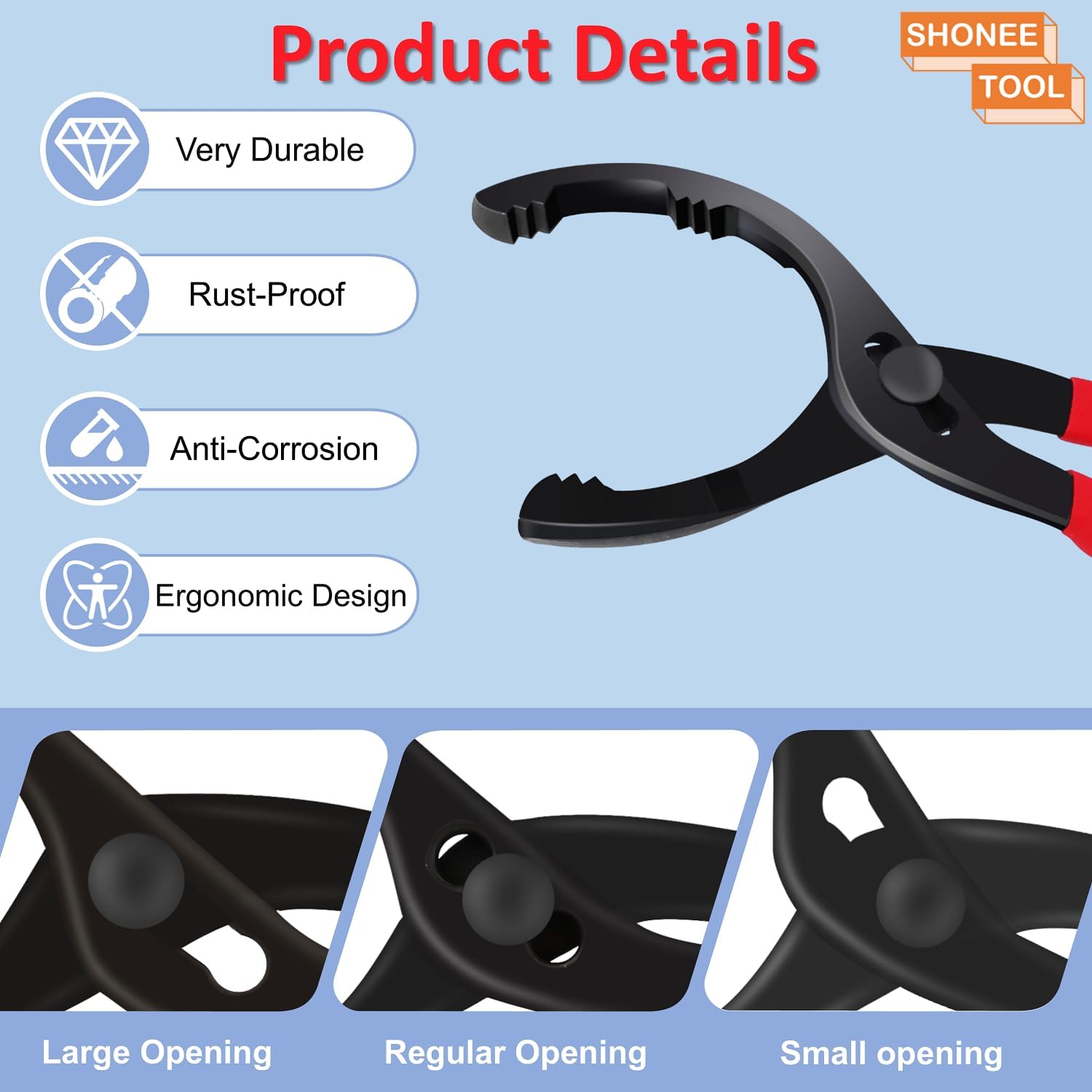 Oil Filter Wrench (L:12, Jaw Capacity: — view 4
