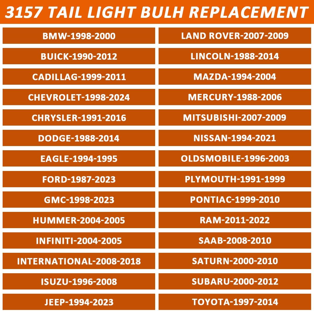 3157 tail/brake light bulb/Turn Signal Bulbs, — view 7